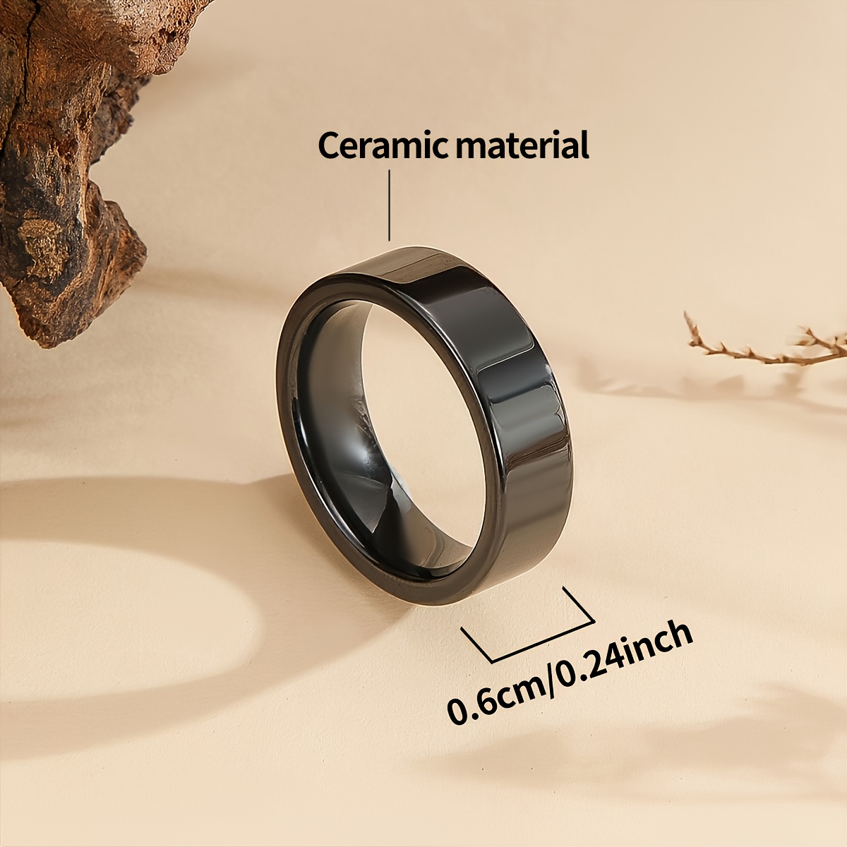 Ceramic Unisex Ring - Modern and Stylish Jewelry